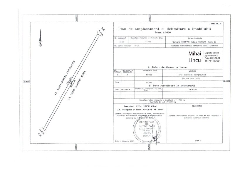 Ghimpati, Giurgiu. Teren Agricol, DN 6,
